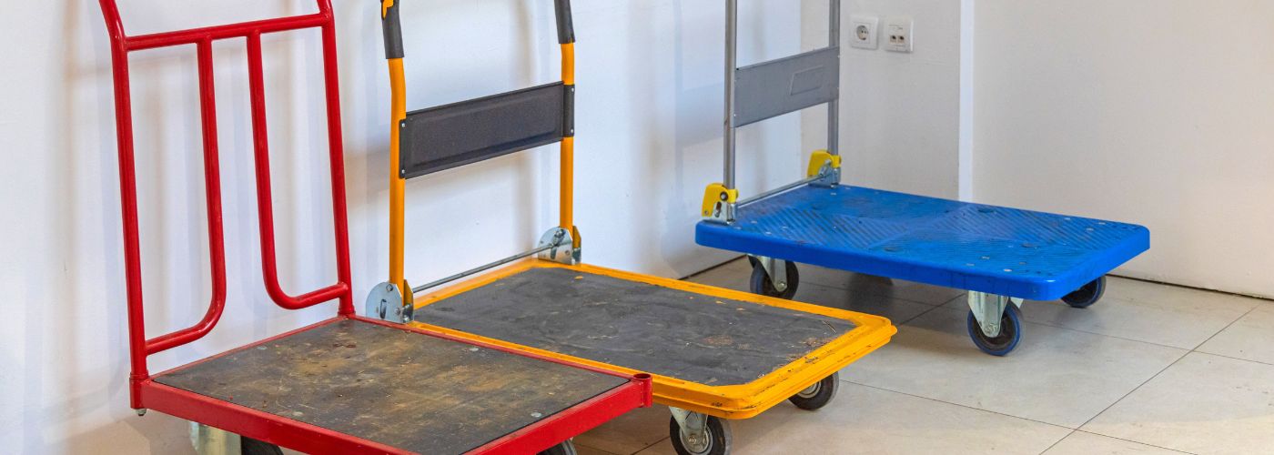 Use Dollies to Move Heavy Machines